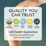 LUV health Zen Drops manzanilla: calma suave para la vida diaria.
