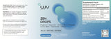 LUV Zen Drops — aroma cítrico a limón y manzanilla en cada gota.
