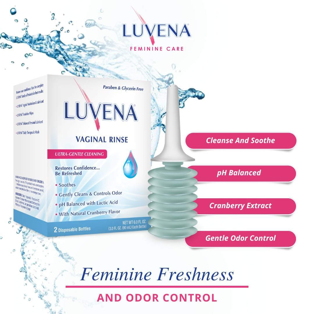 Etiqueta clara de LUVENA que destaca ingredientes suaves y seguros