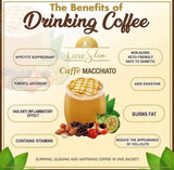 Ritual matutino con Luxe Slim, macchiato preparado para energizar.
