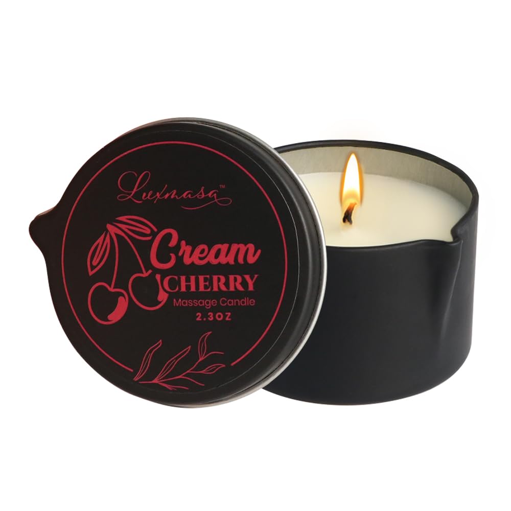 LUXMASA vela masaje cera de soja natural para uso suave en la piel