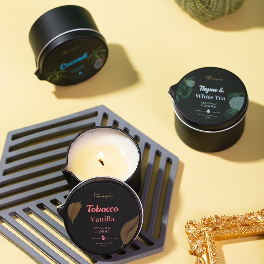 Vela de masaje LUXMASA Regalo de lujo para ocasiones especiales.