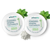 LuxProdX Primal Life Organics, polvo dental, sensación de limpieza y frescura diaria.