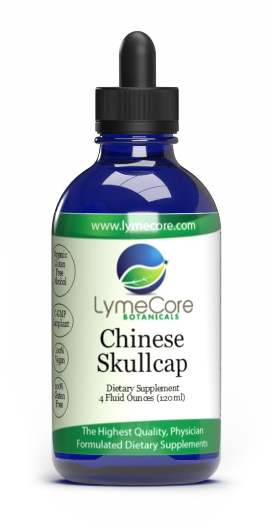 LymeCore Botanicals: tintura de escutelaria china, frasco, para apoyo inmunológico suave