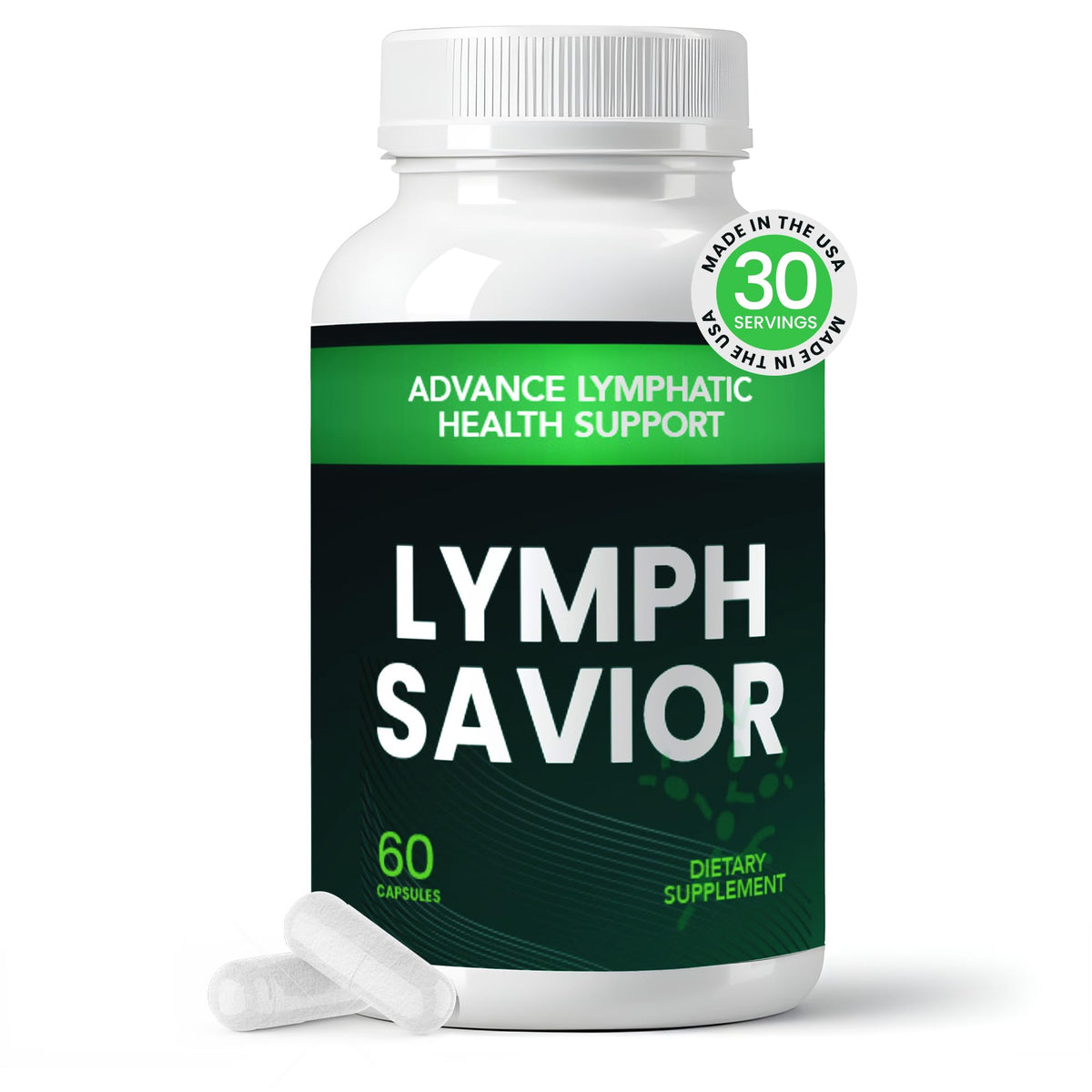 Lymph Savior: cápsulas botánicas para apoyar el equilibrio de fluidos diariamente.