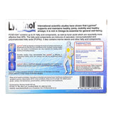 Lyprinol PCSO-524 acercamiento de etiqueta destaca fuente marina.