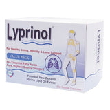 Lyprinol PCSO-524 botella y etiqueta visibles para información clara.