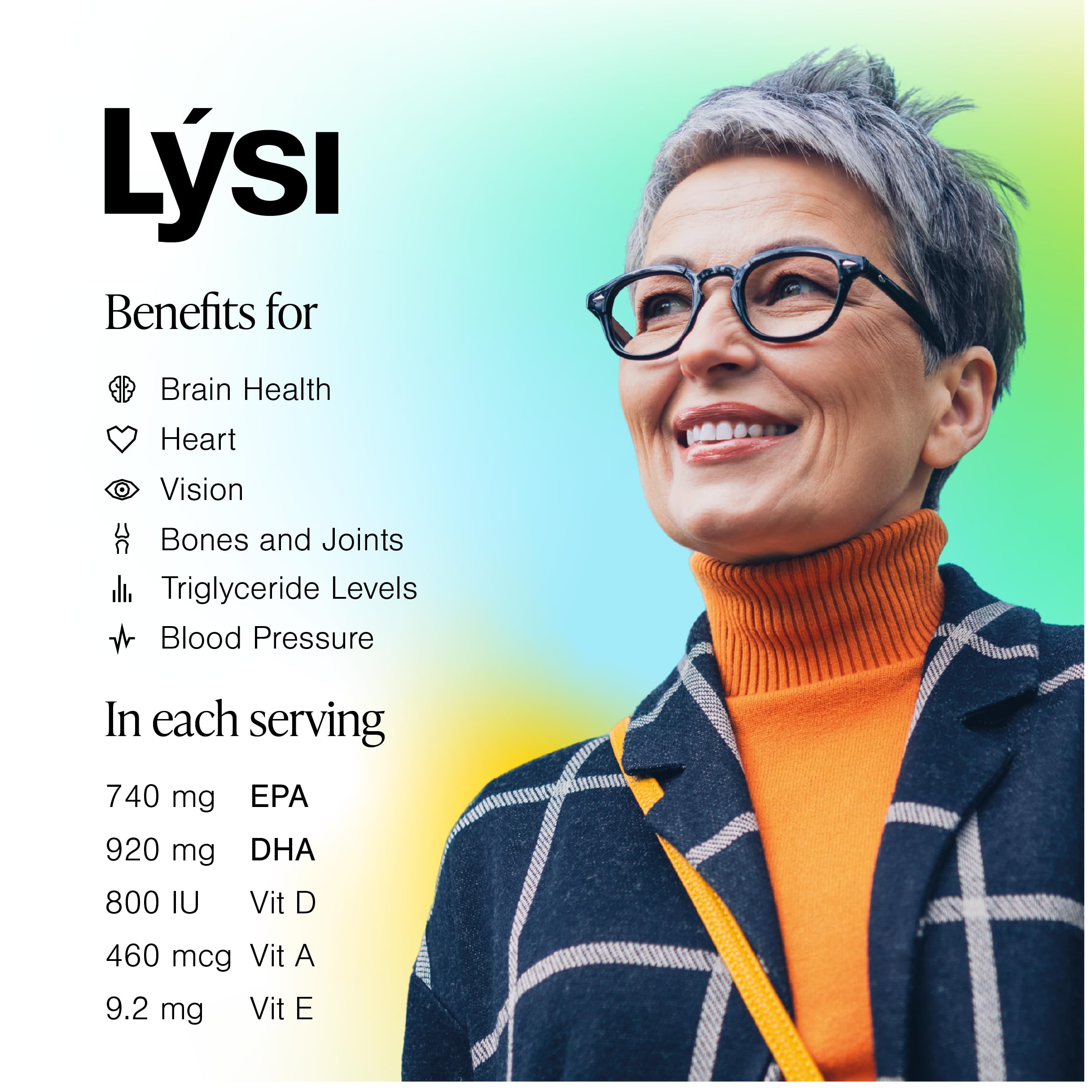 LYSI, uso diario para apoyar salud cardiaca y cerebral.