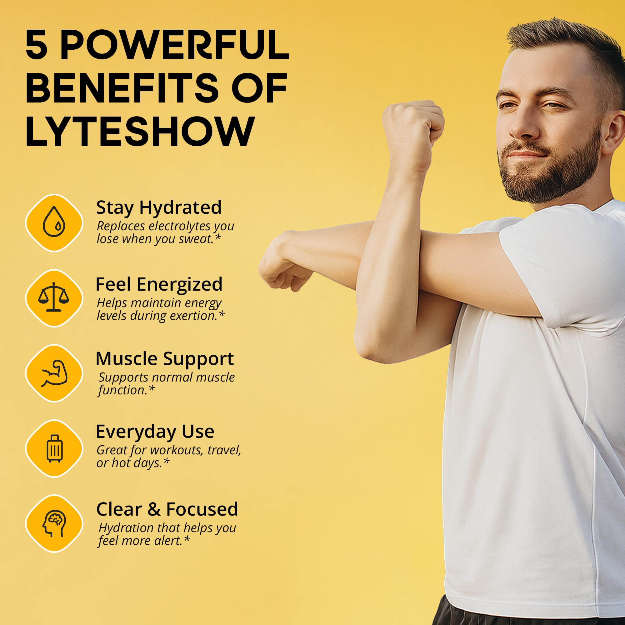LyteShow dosis-portatil ideal para viajes y gimnasio