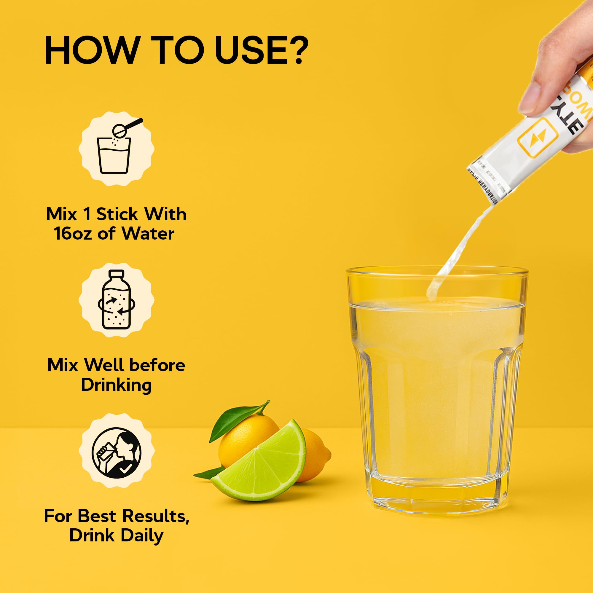 LyteLine electrolitos sabor limón-lima, uso diario y refrescante.