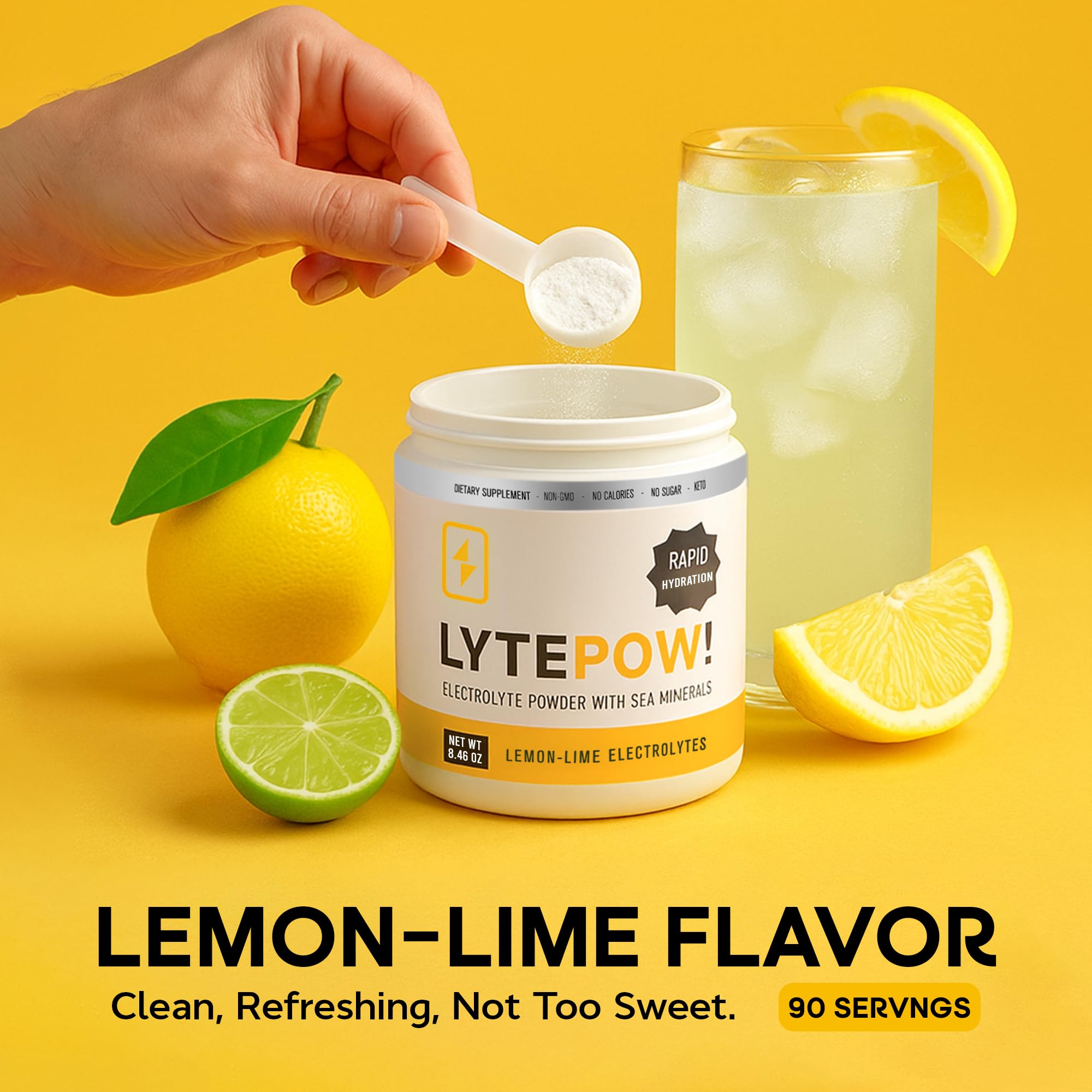 LyteLine ingredientes sin calorías ni azúcares, bebida limpia
