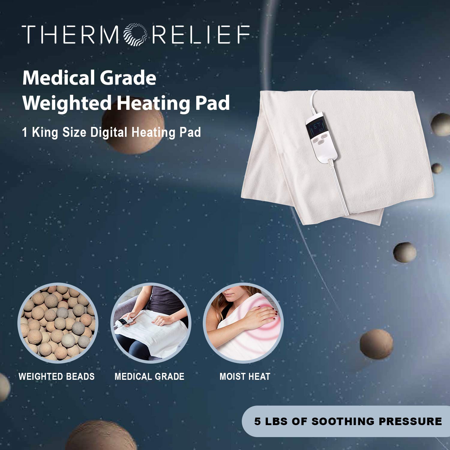 Detalle de penetración del calor húmedo de ThermoRelief para zonas específicas