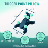 Almohada portátil de M PAIN MANAGEMENT TECHNOLOGIES para alivio en casa, oficina o viaje.