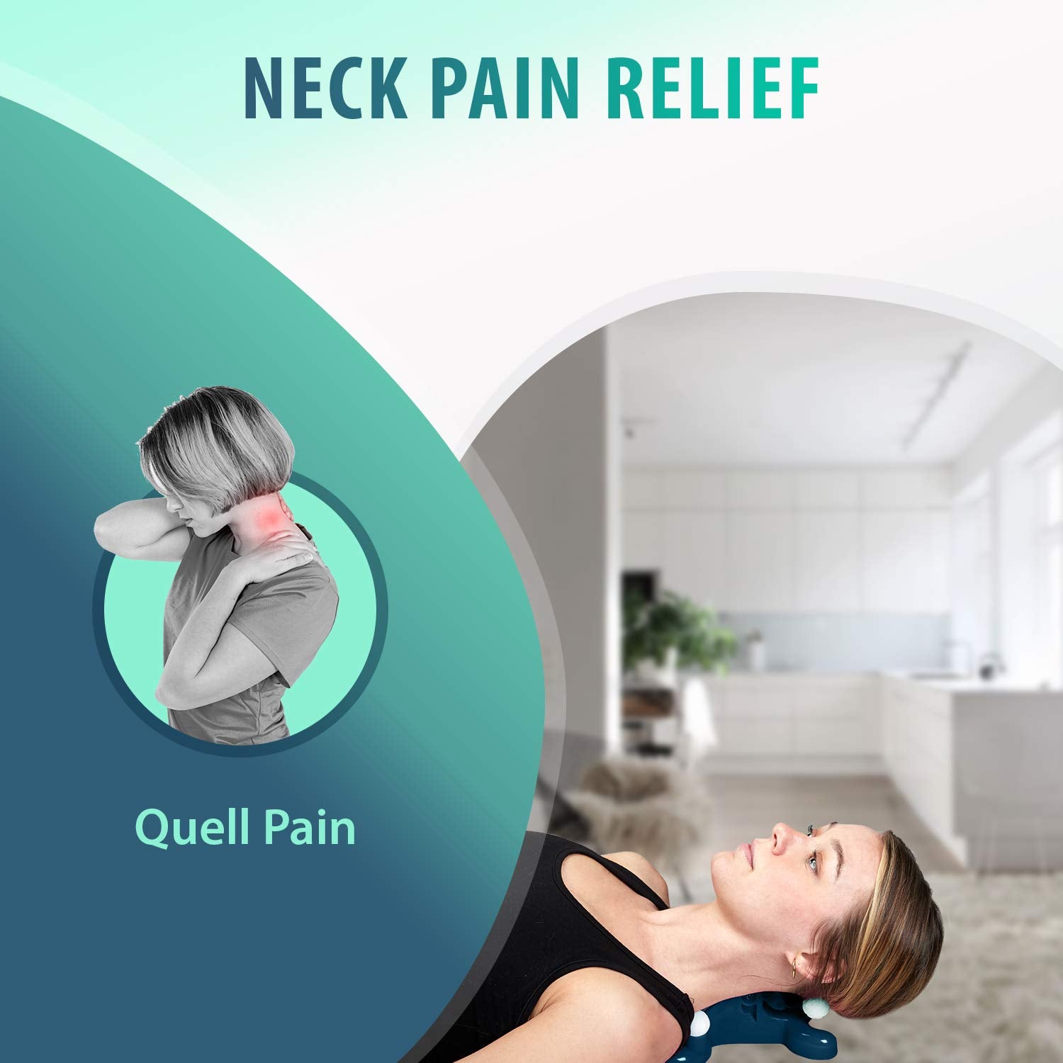 Almohada de puntos meridianos de M PAIN MANAGEMENT TECHNOLOGIES para alivio de tensiones.