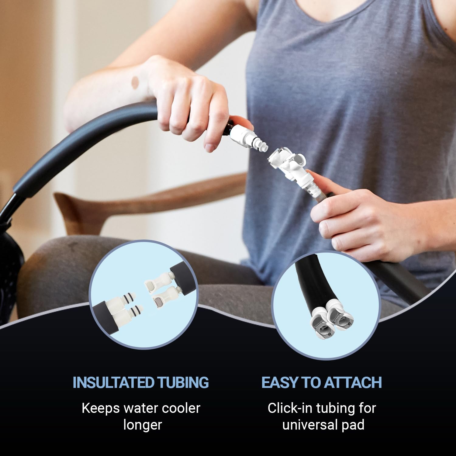 Pad para espalda M PAIN con Arctic Ice Clear, enfriamiento localizado para la espalda
