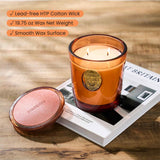 Regalo de lujo M&SENSE con vela de aroma duradero naranja