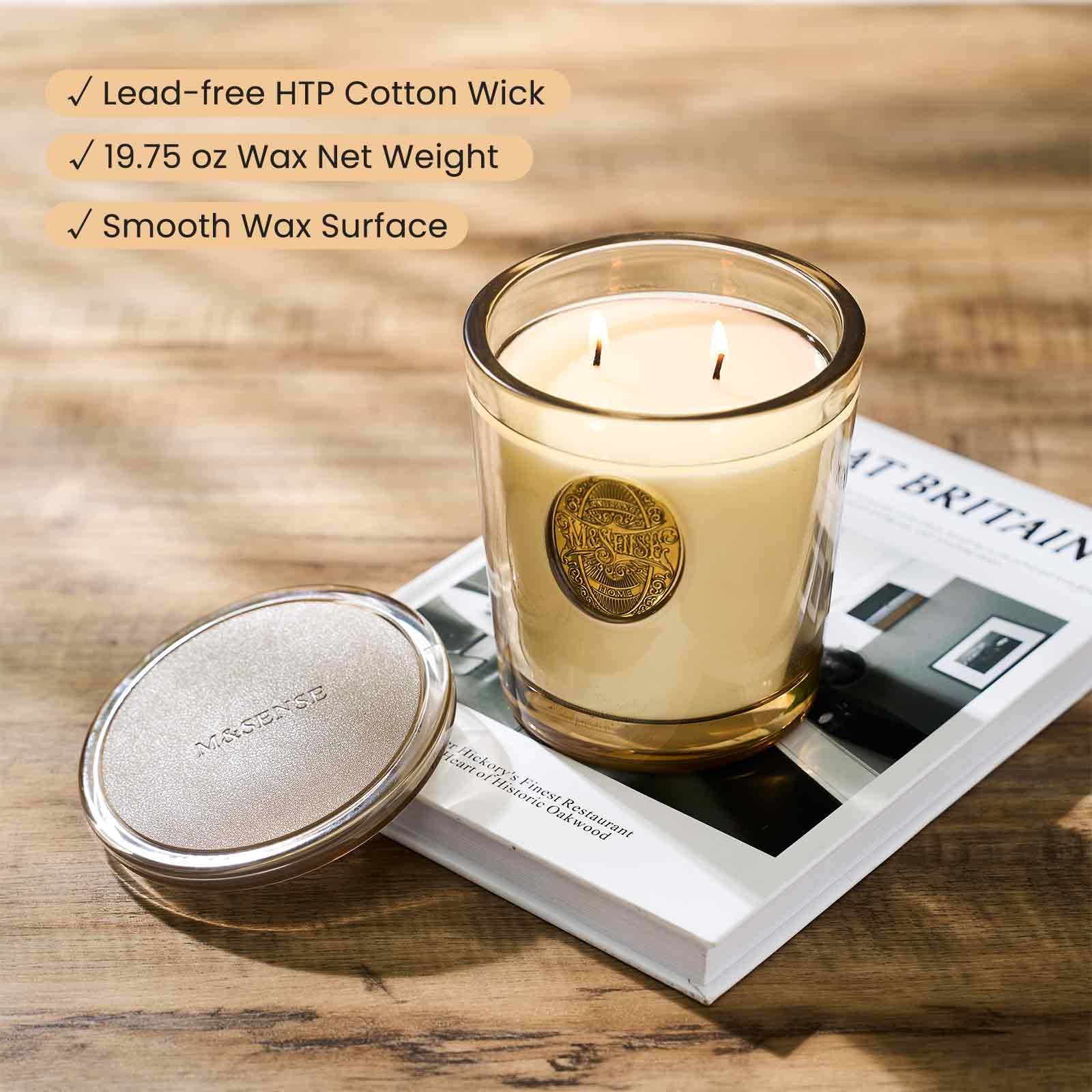 Regalo ideal con vela de soja M&SENSE y aroma elegante.