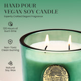 Vela M&SENSE grande con doble mecha, diseño elegante para decoración y perfumar.