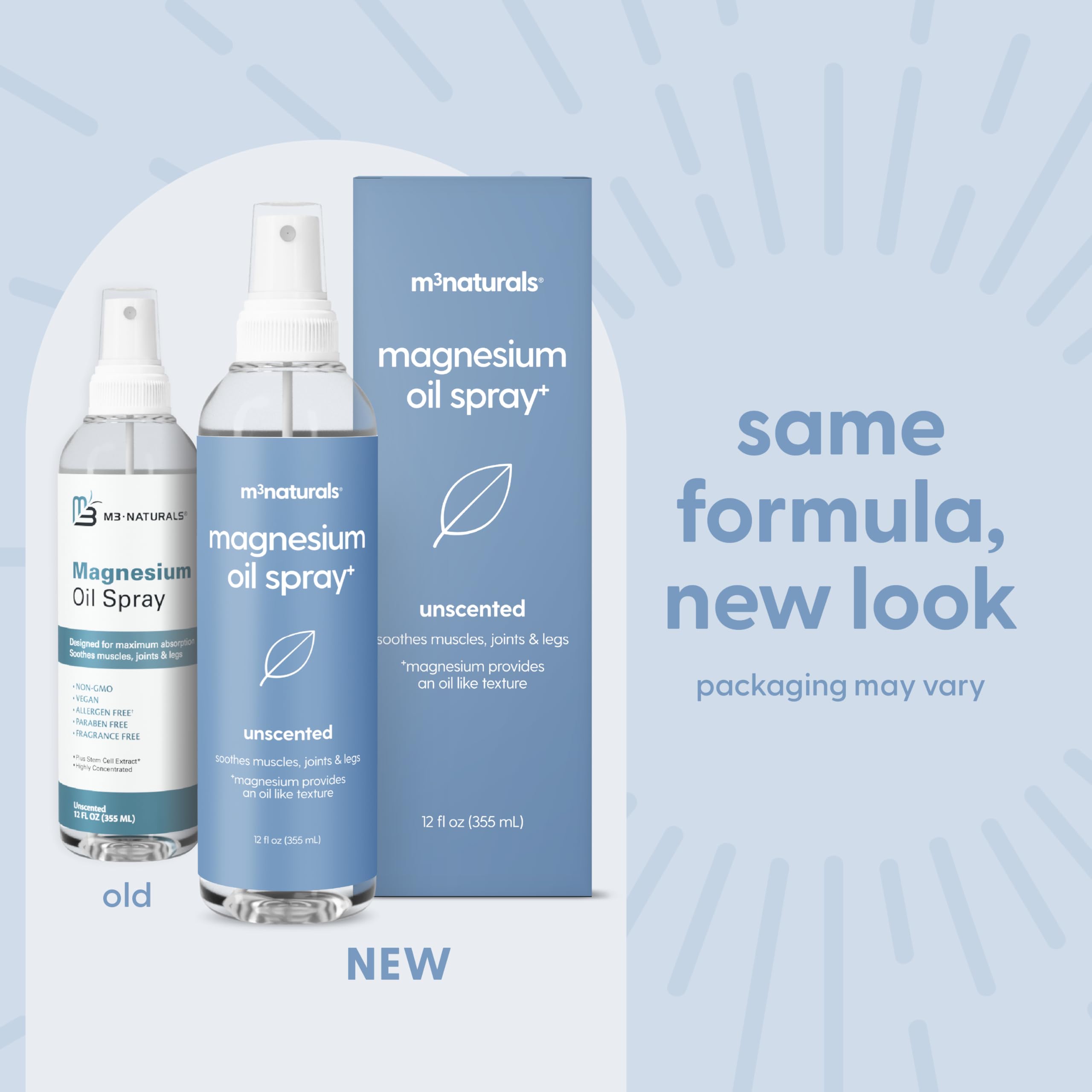 Spray de magnesio de M3 Naturals para relajación nocturna y descanso