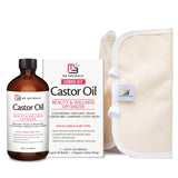 M3 Naturals: aceite de ricino en bote de cristal, cuidado suave de la piel diario.