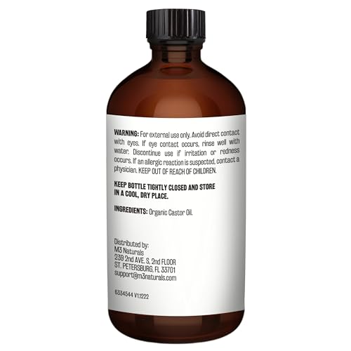 Aceite de ricino M3 Naturals para favorecer apariencia saludable del cabello.