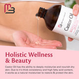 Piel suave e hidratada con aceite de ricino M3 Naturals.