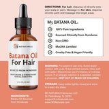 Aceite Batana M3 Naturals aplicado en cabello para puntas secas