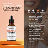 Aceite para cabello de M3 Naturals Batana: cuero cabelludo nutrido.