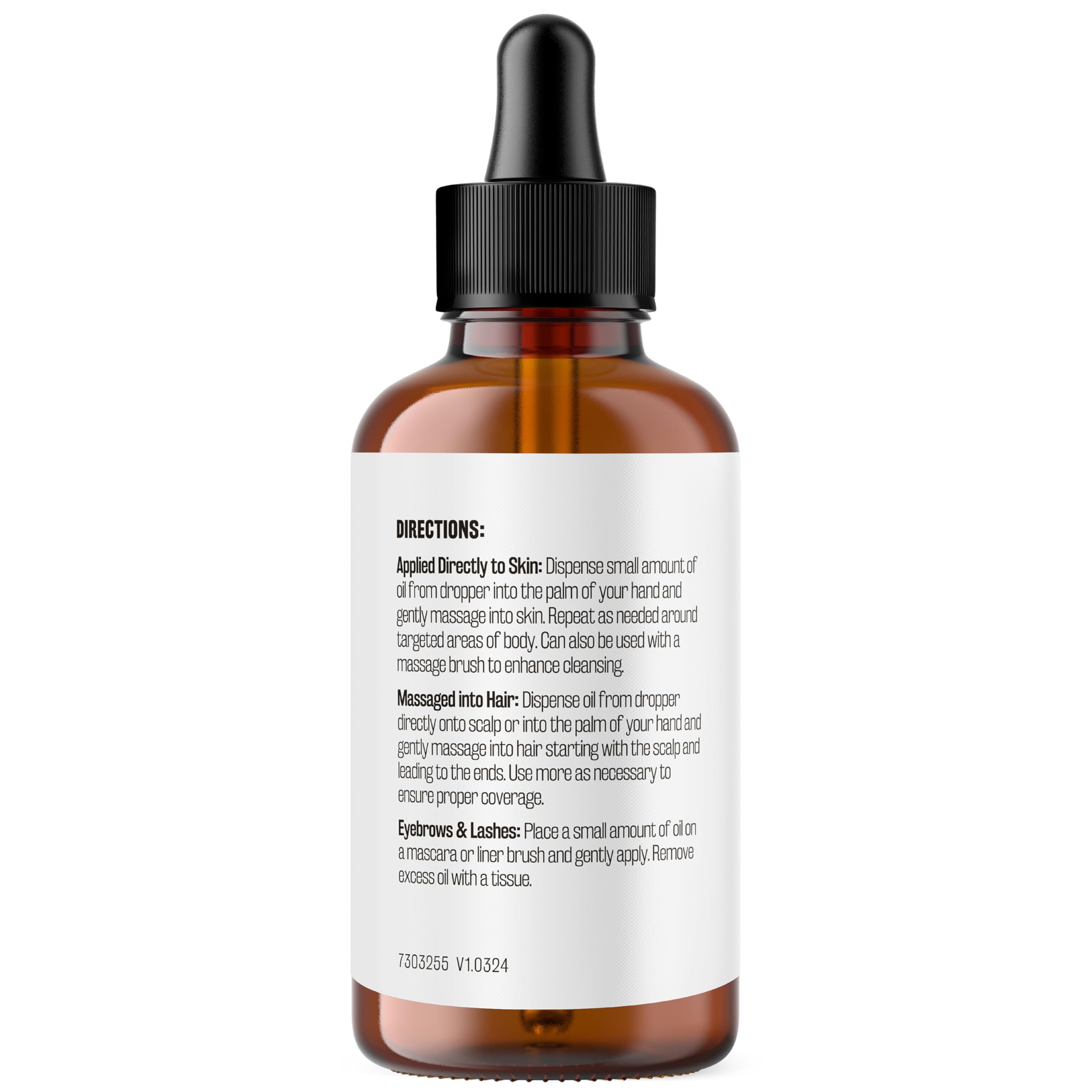 M3 Naturals Cuidado capilar con aceite de ricino para brillo