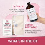 Kit de cuidado personal de M3 Naturals sin plásticos en su interior.