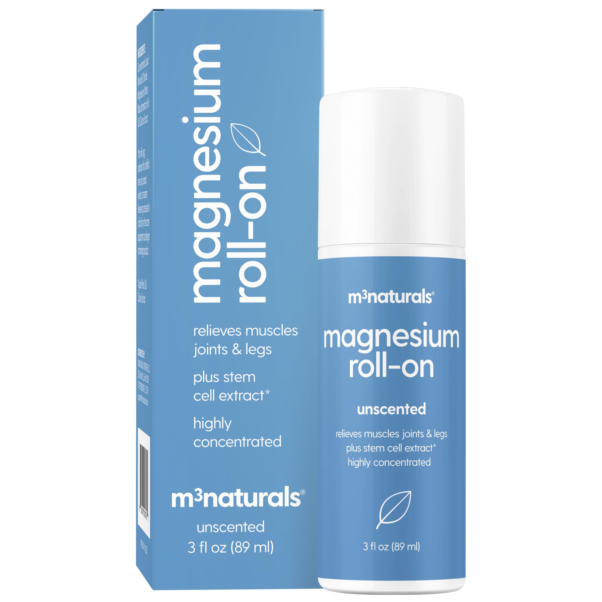 Sin residuo grasoso: sensación fresca al aplicar el roll-on de magnesio M3 Naturals