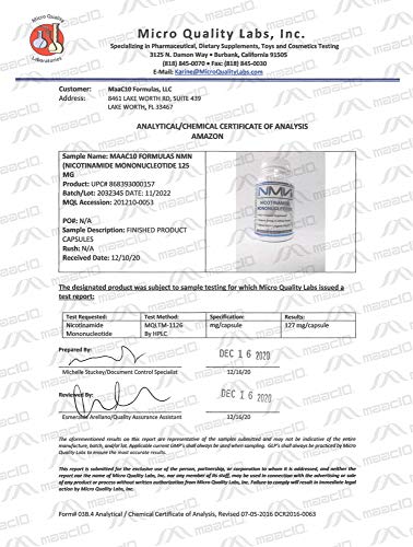 Envase reciclable de MAAC10 NMN para consumo responsable