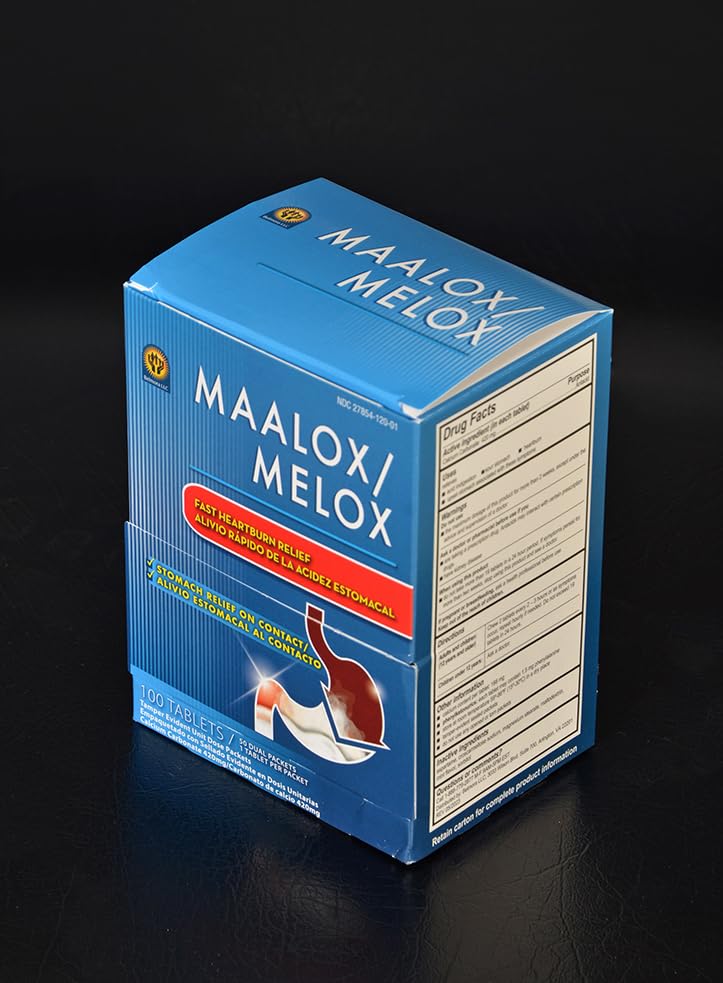Dispensador Maalox Max en el punto de venta para compras rápidas