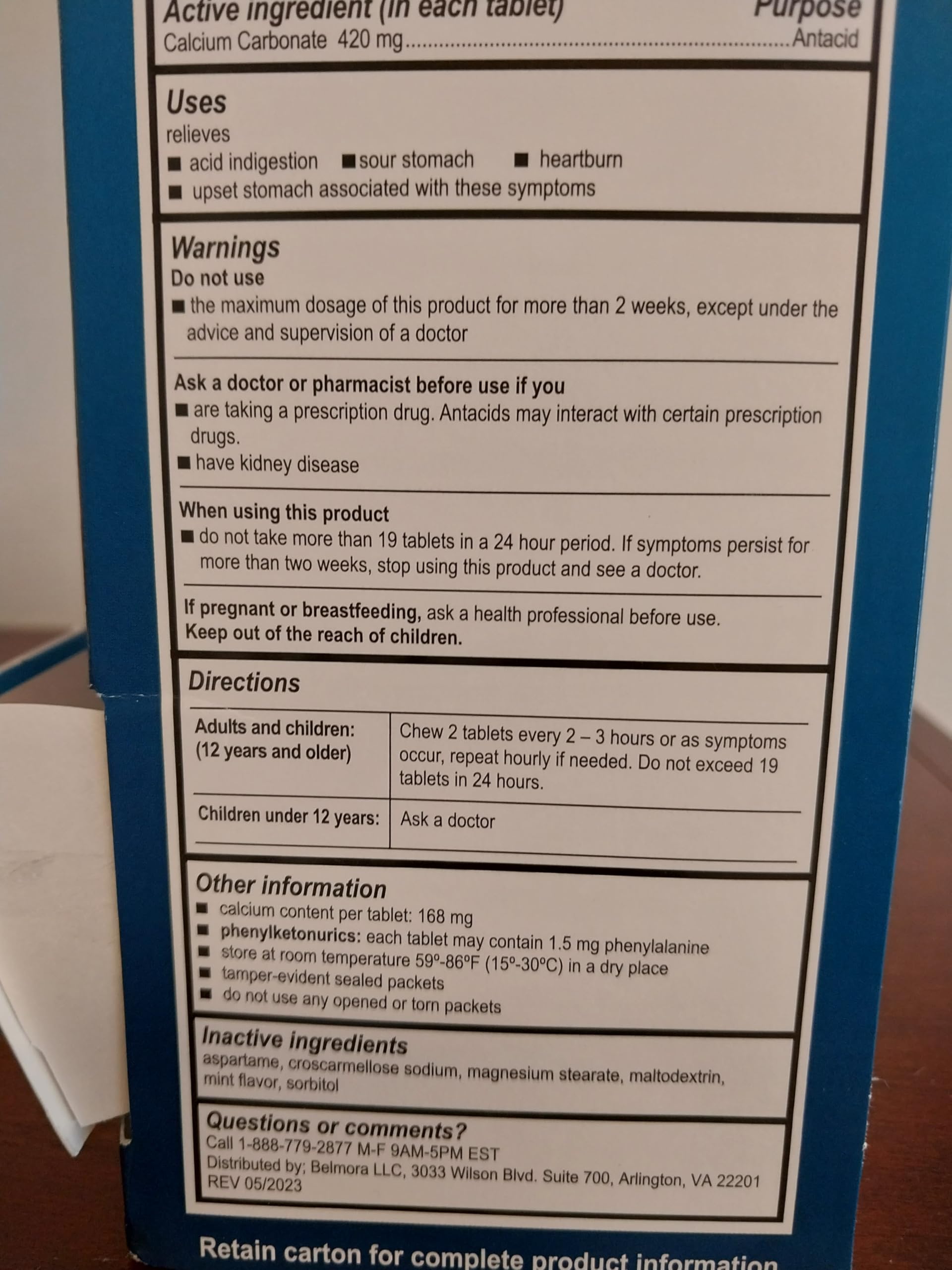 Exhibicion Maalox Max en punto de venta para compras rápidas