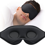 Mascarilla Mabao para dormir, enfoque lado, ayuda a dormir cómodo.
