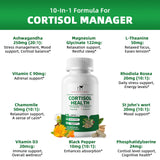 Botella de MABEFY Cortisol frente, ideal para la rutina diaria de equilibrio.