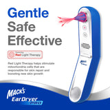 Mack's Ear Dryer Pro secando rápido el oído.