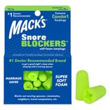 Tapones Mack's de espuma suave para ronquidos, comodidad nocturna mejorada