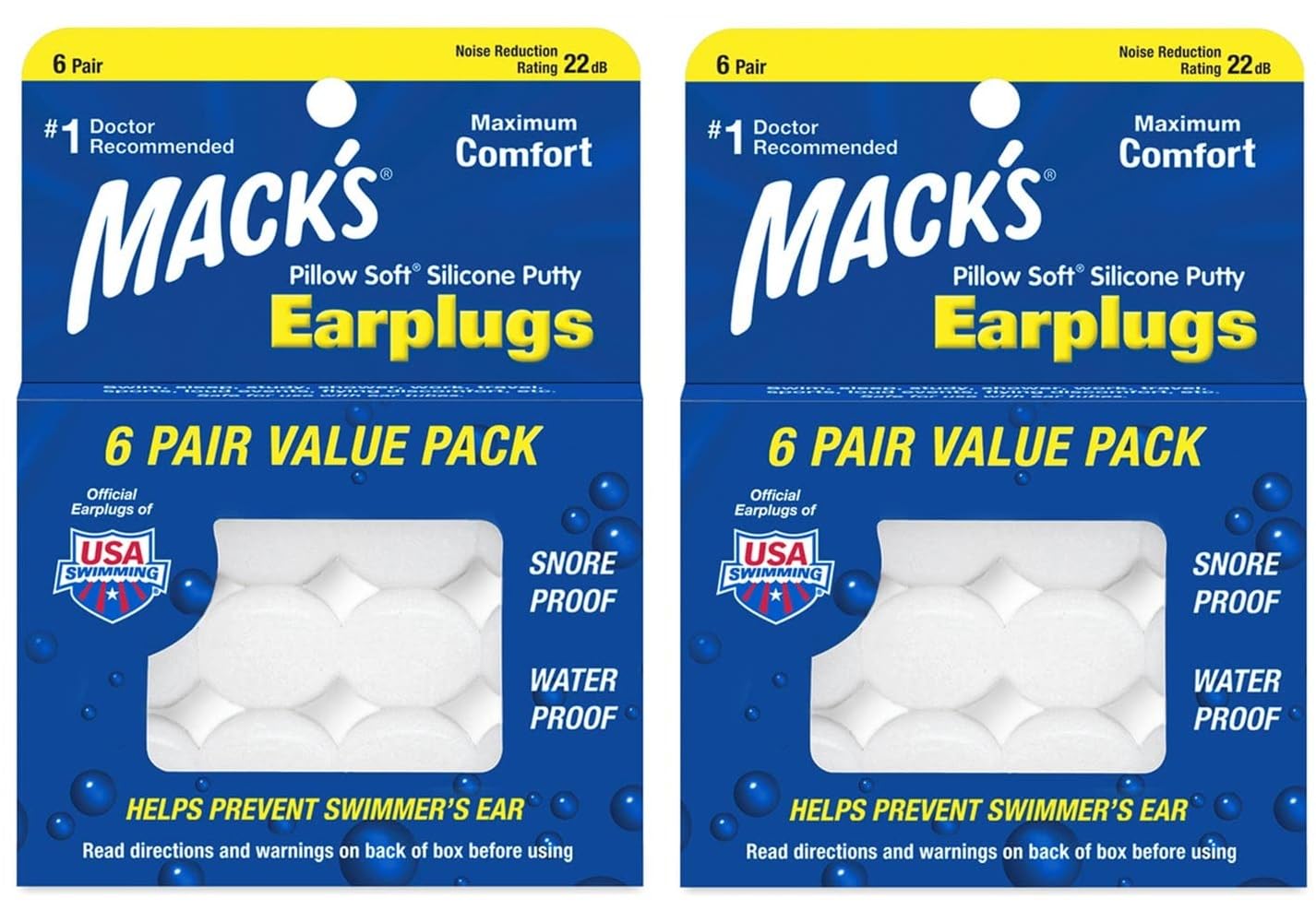 Tapones Mack's para dormir: sellado suave y cómodo.