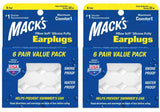 Tapones Mack's para dormir: sellado suave y cómodo.