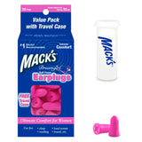 Mack's Dreamgirl tapones orejas rosa pequeños para dormir cómodamente