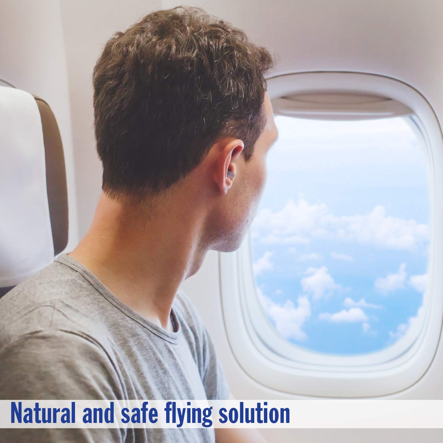 Reducción del ruido en cabina con Mack's Flightguard durante el vuelo.