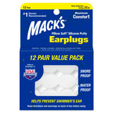 Tapones Mack's Pillow Soft para dormir, cómodo sellado y descanso agradable