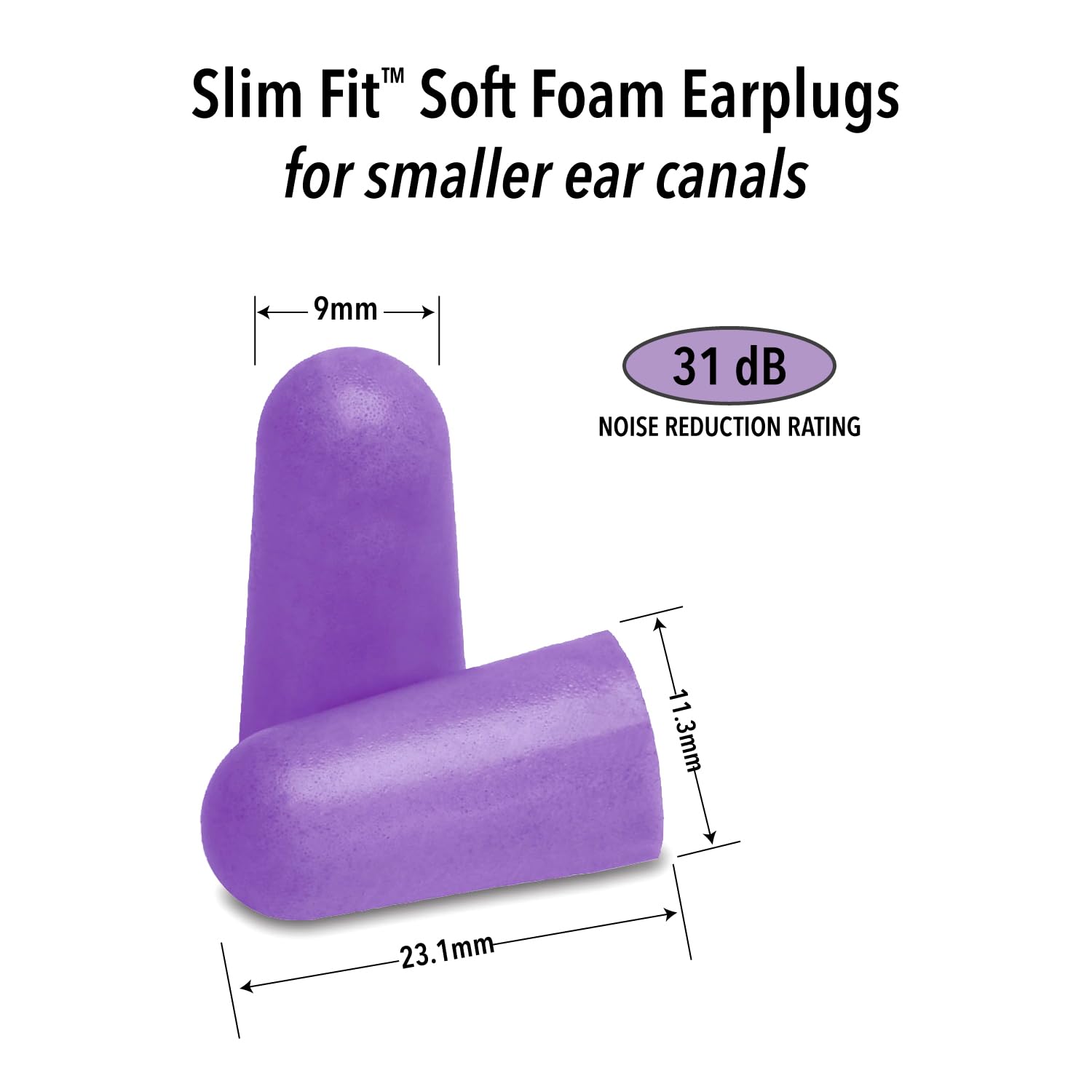Tapones Mack's Slim Fit para dormir de lado, comodidad mejorada