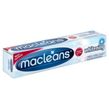 Textura cremosa del dentífrico Macleans para limpieza suave y eficaz.