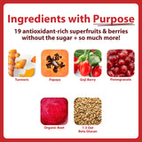 MacroLife Miracle Reds, cucharita medida para batidos fáciles