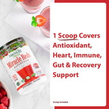 MacroLife Miracle Reds, mezcla de 19 superfrutas para batido colorido