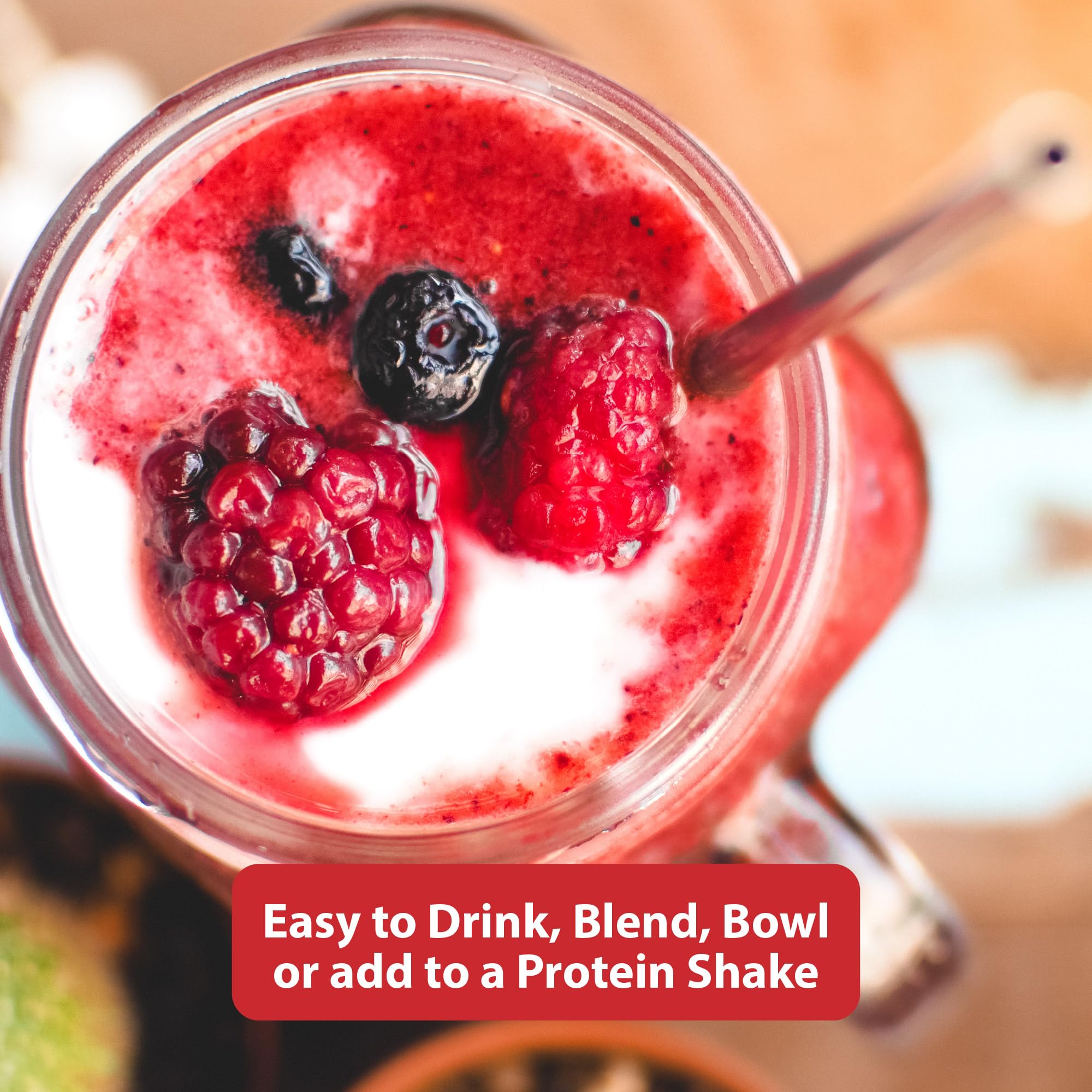 MacroLife Miracle Reds, uso diario en smoothies y jugos