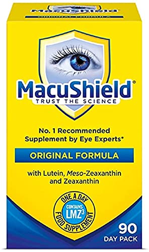 MacuShield botella-dosis-diaria brinda apoyo ocular diario para uso sencillo