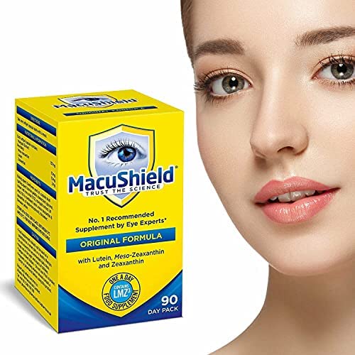 MacuShield etiqueta-paquete presenta una imagen clara del producto para decisión informada